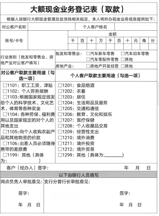 3月起，個人現金存取新政策實施，超5萬元要登記，有啥影響？