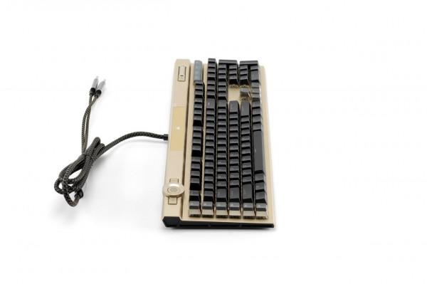 奢華氣質，美商海盜船 CorsairK100 璀璨金機械鍵盤簡評