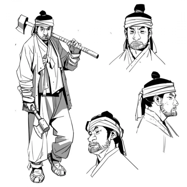 畫熱血漫畫的人設，真酷