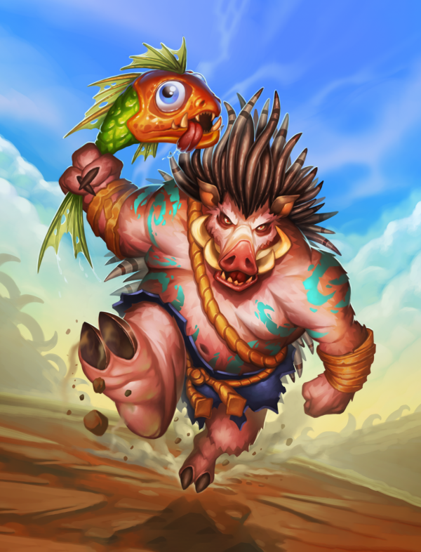 酒館戰棋原畫—野豬人篇