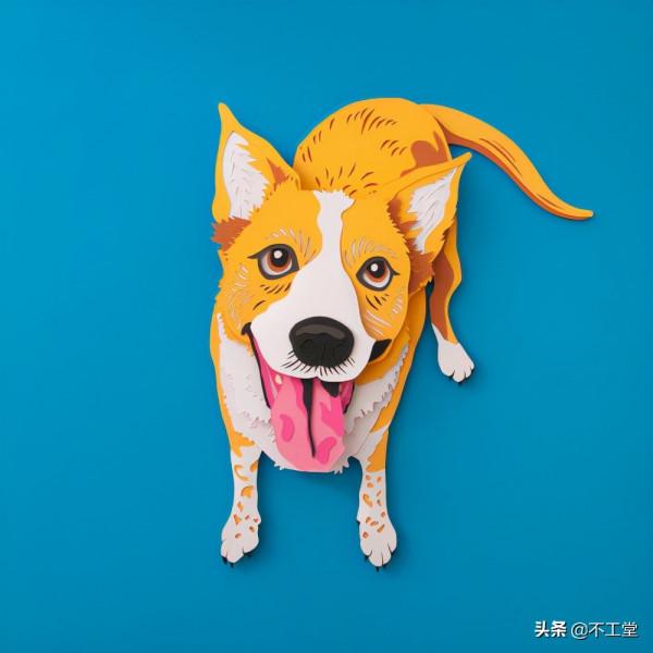 狗狗帶她走上紙雕狗狗之路