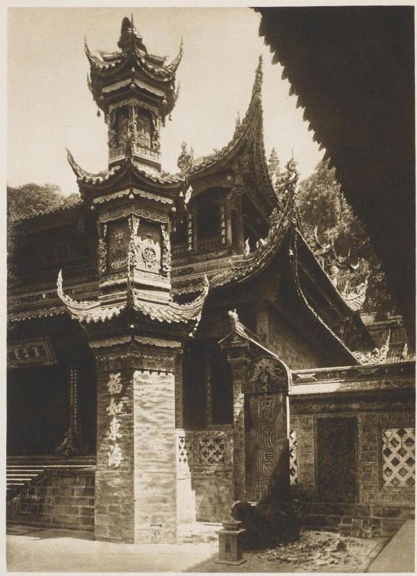 百年前的都江堰二王廟舊影 百年前的都江堰二王廟舊影