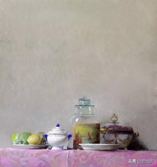 粉彩畫 | 費利佩·桑塔曼斯的人物，詮釋著最美的人體造型