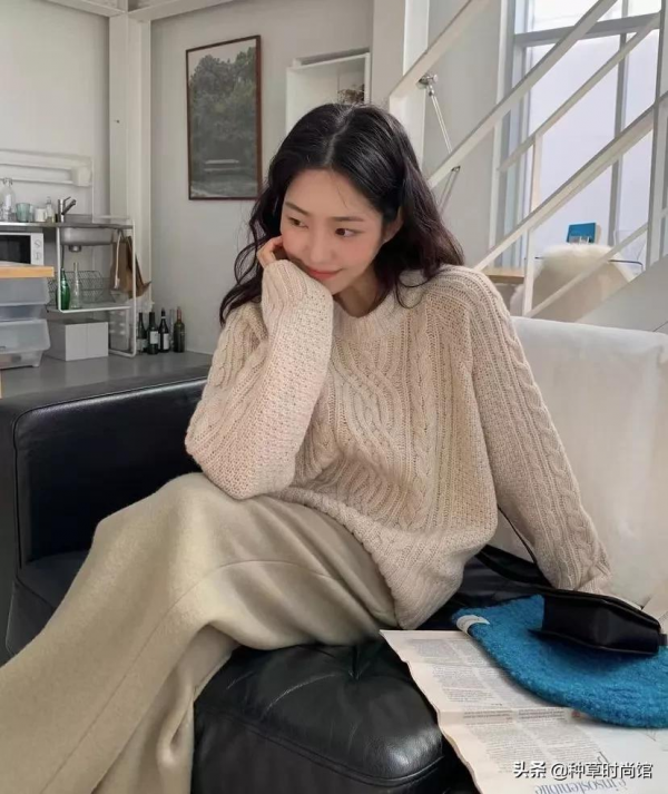 棉服+豆腐褲，毛衣+闊腿褲，冬天巨in穿搭