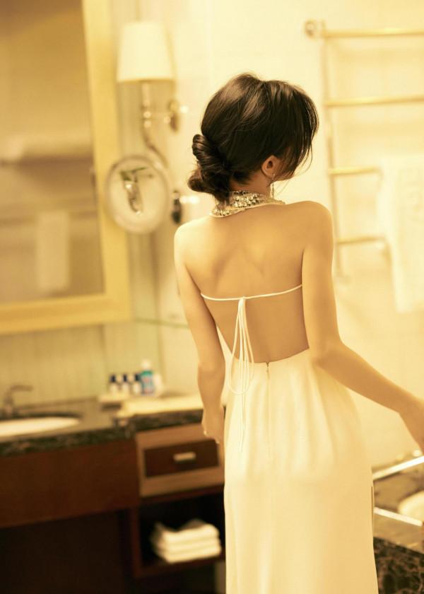 白色晚禮服，今晚最佳楊穎angelababy