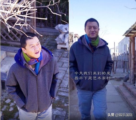 50歲李亞鵬下廚包餃子，頭頂頭髮略稀疏，穿毛衣不小心露出秋衣邊