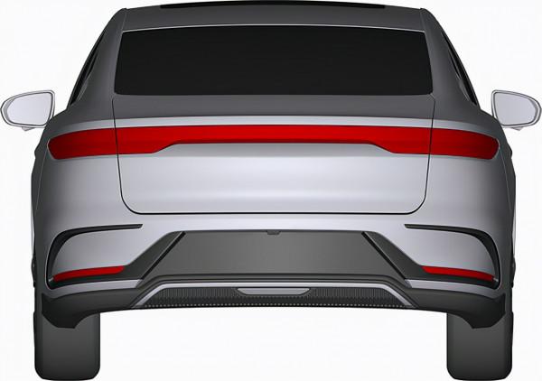 新款比亞迪漢EV專利圖曝光 外觀進行小改 新款比亞迪漢EV專利圖曝光 外觀進行小改