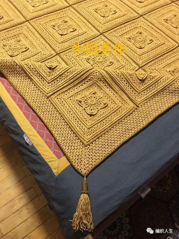 虎年的第一作品，噴毛紗復古毯子欣賞
