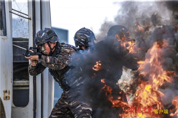 炫酷！帶你去看武警特戰隊員真打實練