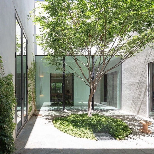 現代庭院，一抹留白、一堵牆，簡單中的美好