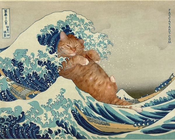 懷抱橘貓的蒙娜麗莎,微笑都變甜了 懷抱橘貓的蒙娜麗莎,微笑都變甜了