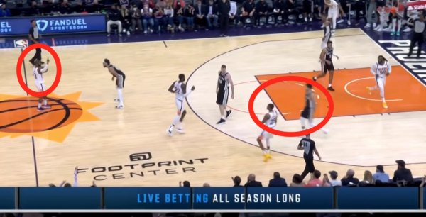 分差被馬刺縮小到1比分後,保羅用一手勢指揮太陽連拿12分鎖定勝局