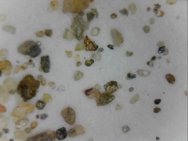 展示一塊月球玄武岩隕石