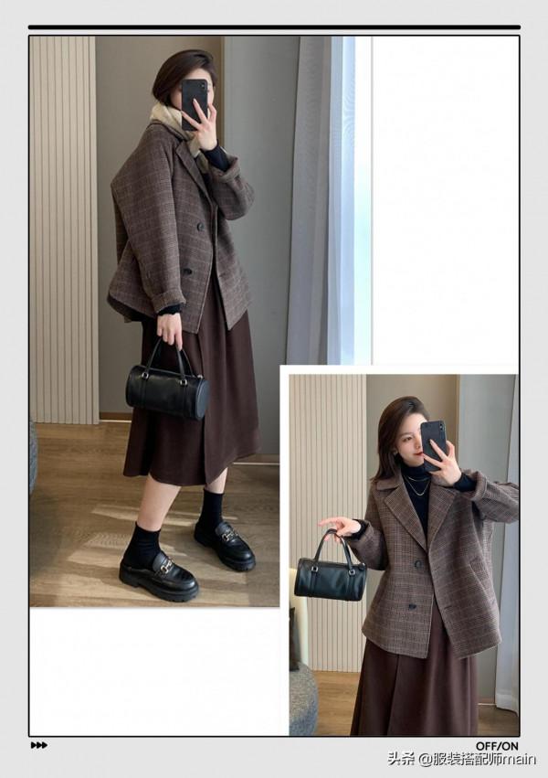 別總穿褲子了？試試厚外套+裙子才是今冬最時髦的穿搭，美爆了