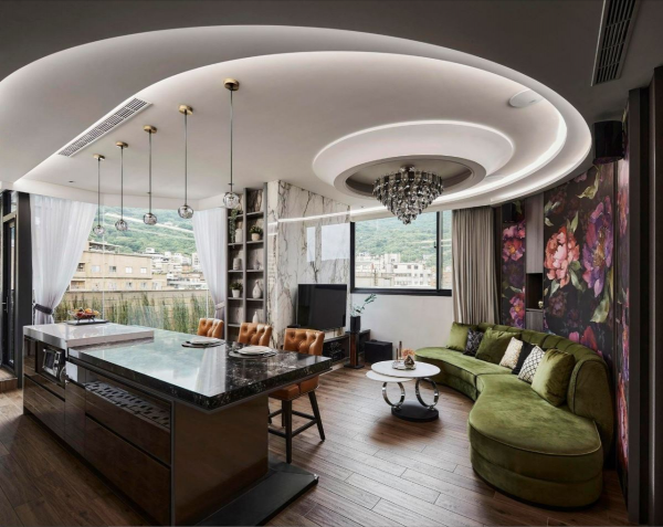 99平米老屋爆改，變身小別墅！多了大露臺，圓弧設計更寬敞