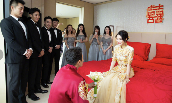 2021年娛樂圈8場唯美婚禮：俊男靚女羨煞旁人，兩對新人奉女成婚