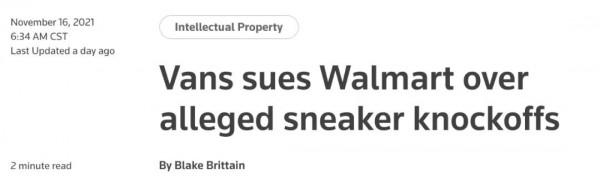 Vans 起訴這家公司 涉嫌仿冒20多款運動鞋 Vans 起訴這家公司 涉嫌仿冒20多款運動鞋
