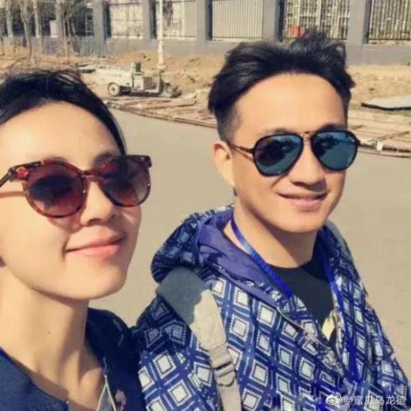 黃磊和老婆孫莉的親密合照