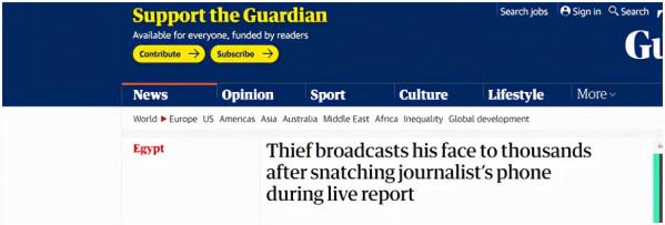 這也行?埃及一男子搶手機忘關直播,一夜之間成“新晉網紅” 這也行?埃及一男子搶手機忘關直播,一夜之間成“新晉網紅”