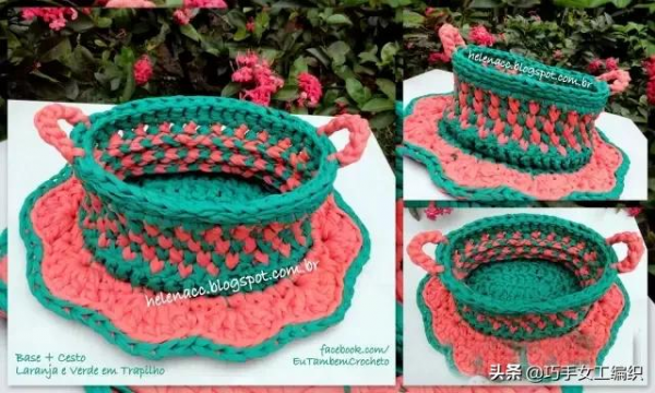 舊T恤以後不要扔,教你鉤成24種收納籃,美到眼花繚亂!(附針法圖解