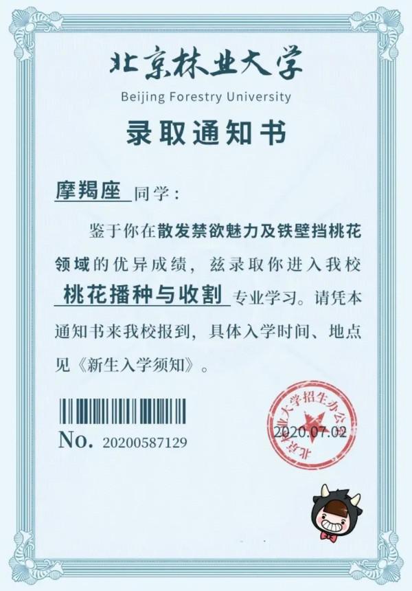 十二星座的錄取通知書，看看你都上什麼專業呢？