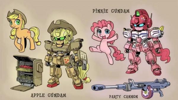 小馬寶莉風格高達設計，大家喜歡哪款？