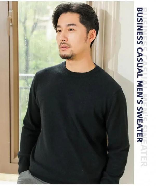 這才是儒雅男人在穿的針織衫，舒服如雲，一身乾淨氣質