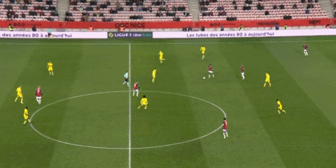 尼斯2-1南特取聯賽四連勝，丹特造點，多爾貝格點射破門