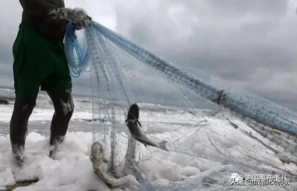 印度海灘被有毒泡沫包圍，孩子們卻把它當成了遊樂場
