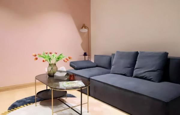 50㎡一字型公寓，玄關鞋櫃可做電視牆，超經典的簡約一居室