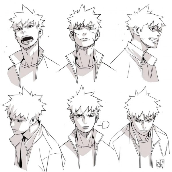 畫熱血漫畫的人設，真酷