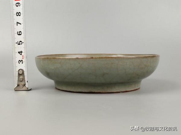 元代龍泉窯仿哥釉洗鑑賞