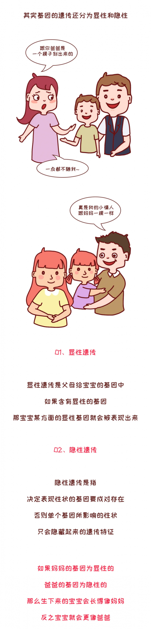 基因遺傳有多強大，父母都有哪些基因會遺傳給寶寶，快來對照一下