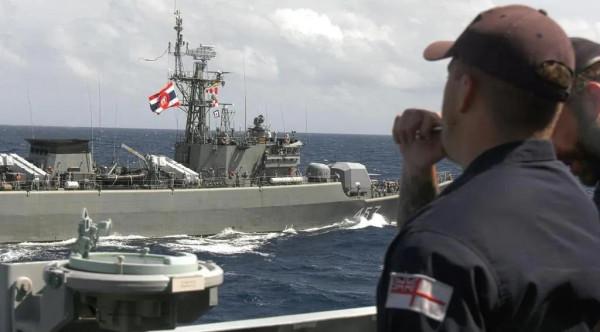 泰國購買的我國護衛艦參加演習，對比東盟00後，053H效能仍然強大