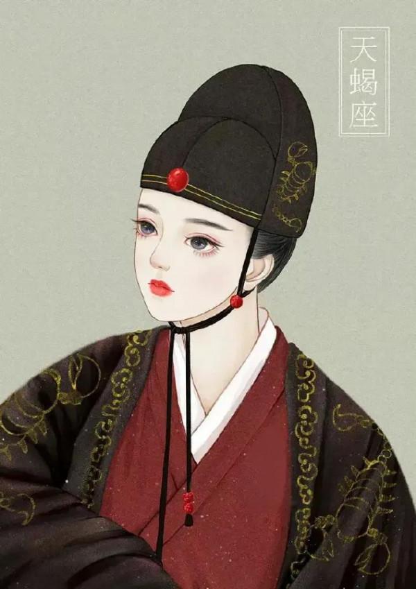 兩組超美星座插畫，大家是什麼星座，天蠍座一定是西廠