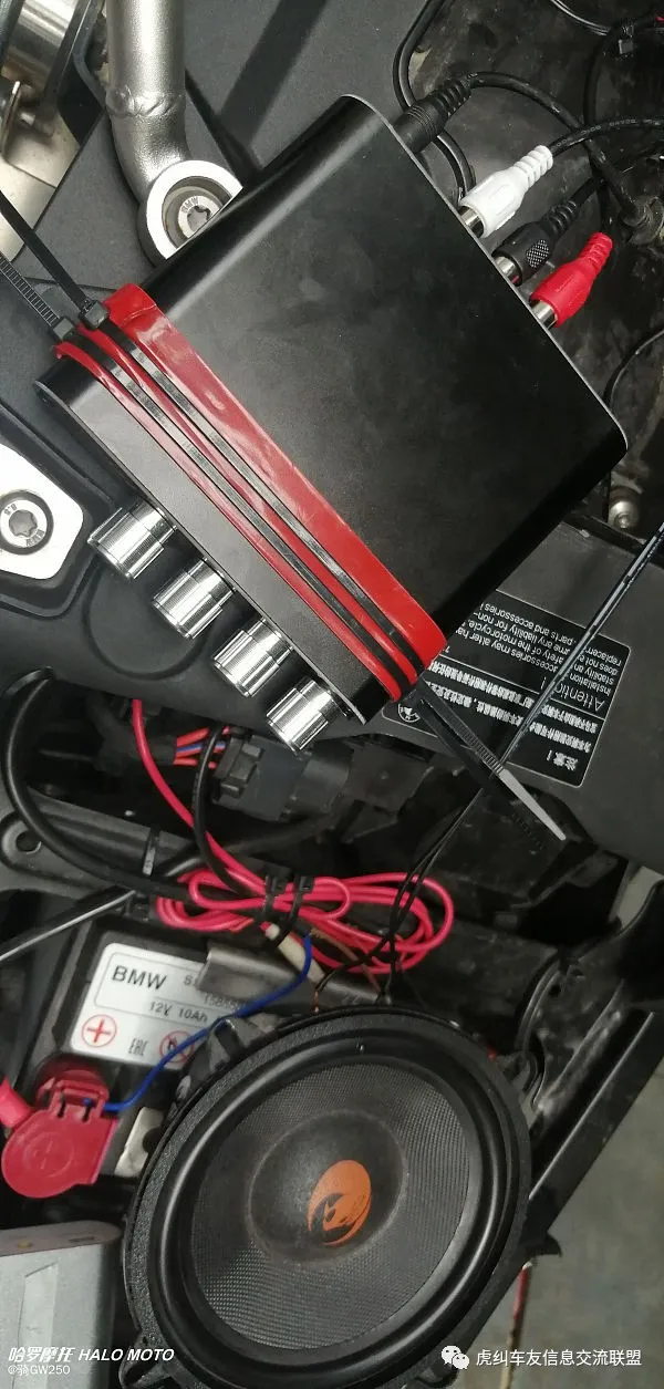 寶馬F750GS摩托，加裝哈曼卡頓/JBL藍芽音響之簡易DIY教程