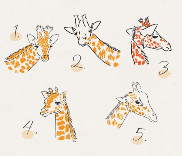 看圖測試：選一隻長頸鹿，看看老闆私下是怎麼評斷你這個人