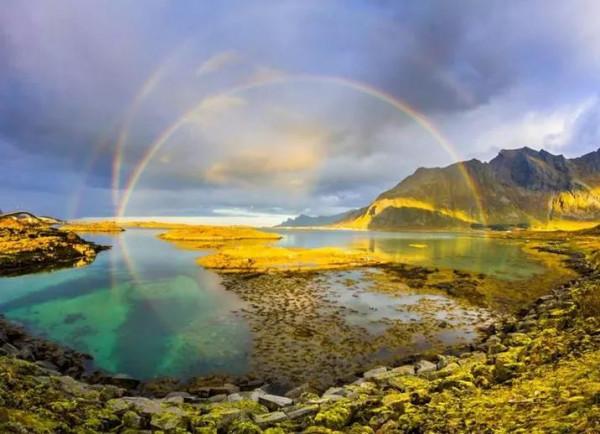 彩虹下的美景 彩虹下的美景