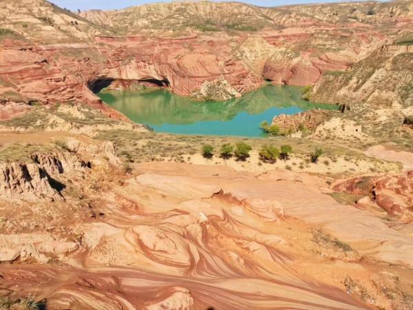 &num;微信朋友圈的回憶&num; 2017年10月13、14日 靖邊波浪谷和壺口瀑布