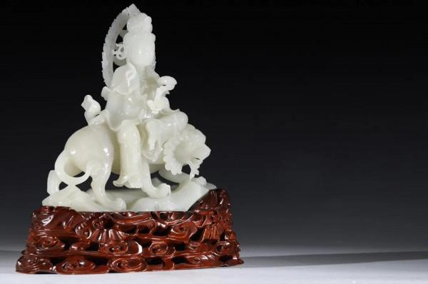 「館藏級」 羊脂白玉 和田玉籽料