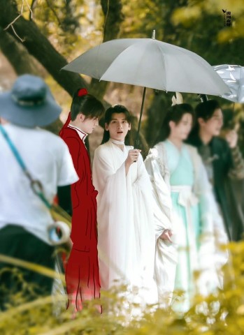 《天官賜福》路透曝光，站姐畫衣服，這個保密程度你期待嗎