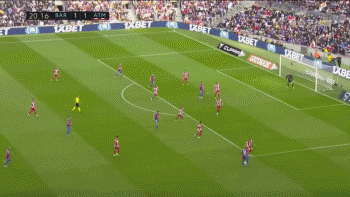 巴薩4-2馬德里競技復仇成功，二爺傳射+紅牌