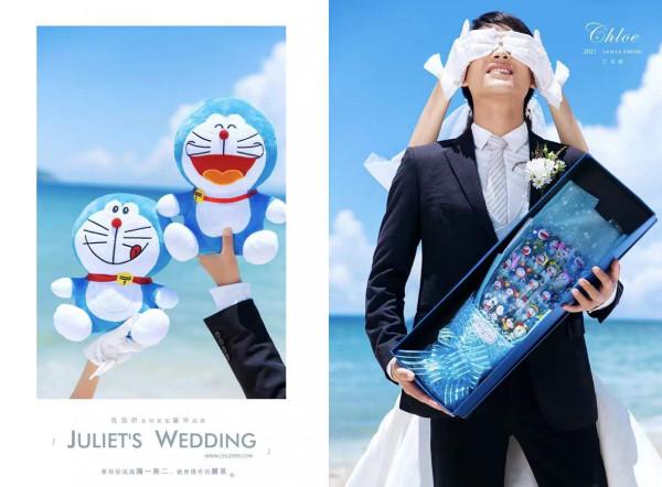 青回系列，哆啦A夢主題婚紗照帶你穿越回童年