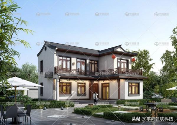 新農村二層中式小別墅，一家五口花30萬建一棟，舒適又愜意