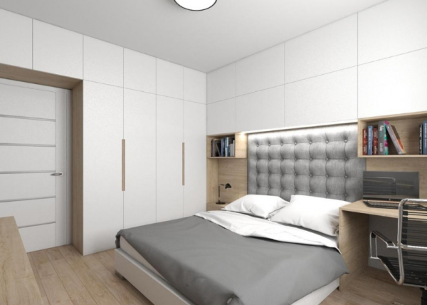 會設計的朋友，直接打造櫃體包住洗漱臺，收納空間瞬間翻2倍不止