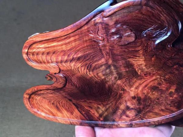 袖珍款海南黃花梨年年有餘幹炮臺！好東西