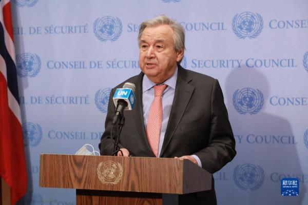 聯合國秘書長呼籲透過外交手段化解俄烏緊張局勢 聯合國秘書長呼籲透過外交手段化解俄烏緊張局勢