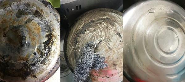 不鏽鋼鍋裡外都是“髒東西”？教你幾招，不用鋼絲球，舊鍋變新鍋