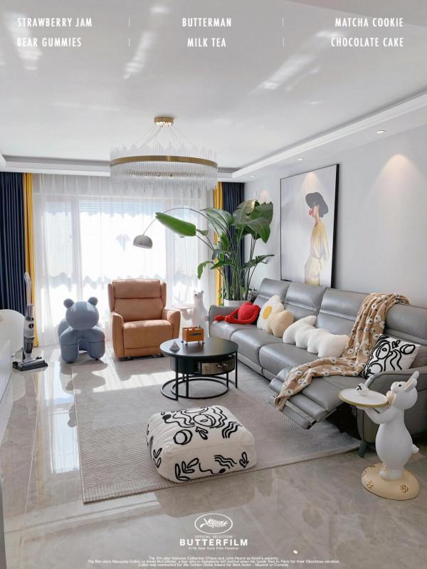 4.5w硬裝輕奢風｜電視背景牆裝修乾貨