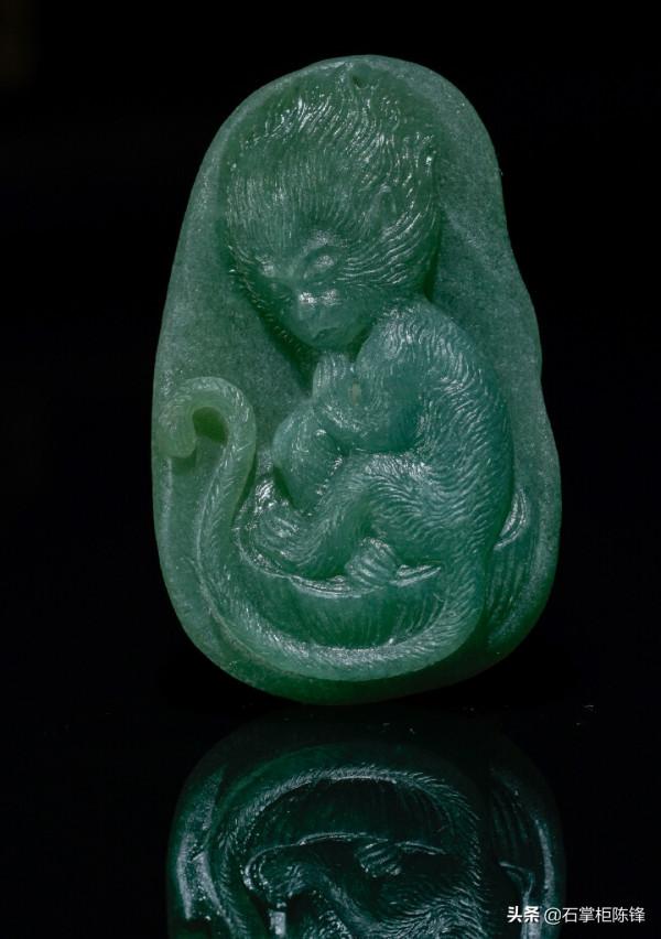 玉雕師誠意之作--靈猴喚起新生有期盼更有無限美好